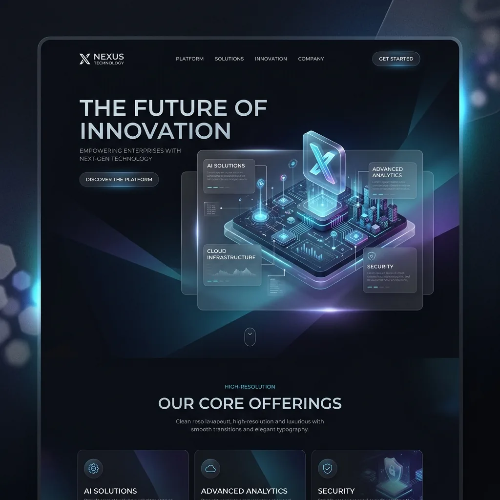 Ejemplo de diseño web moderno